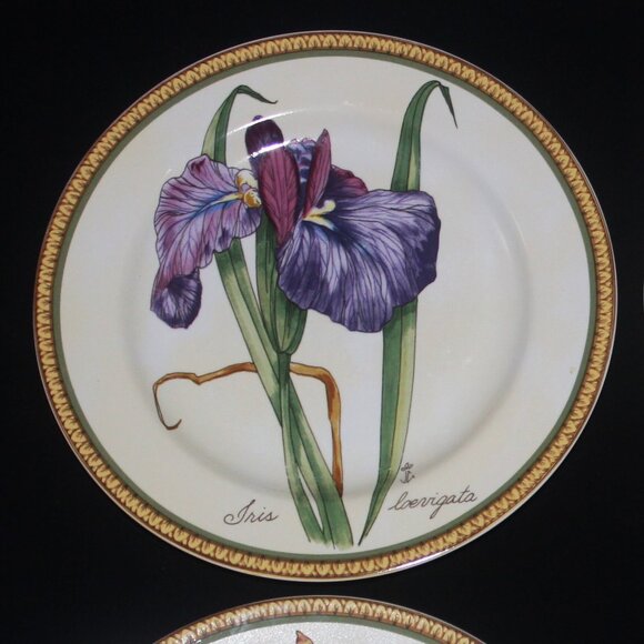 American Atelier Botanical Plates | Vintage Salad Lunch Dessert Plates - Picture 2 of 6